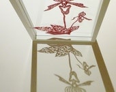 Orchid - Papercut Artwork Original - Botanical Art