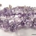 Ice Flake Quartz Beads, Purple, Large Top-Drilled Chip, 10 - 12mm, 15 inch strand, Whole Strand