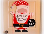 Santa Advent Calendar, Days Till Christmas, Christmas Countdown, Santa Christmas Decor, Holiday Decor