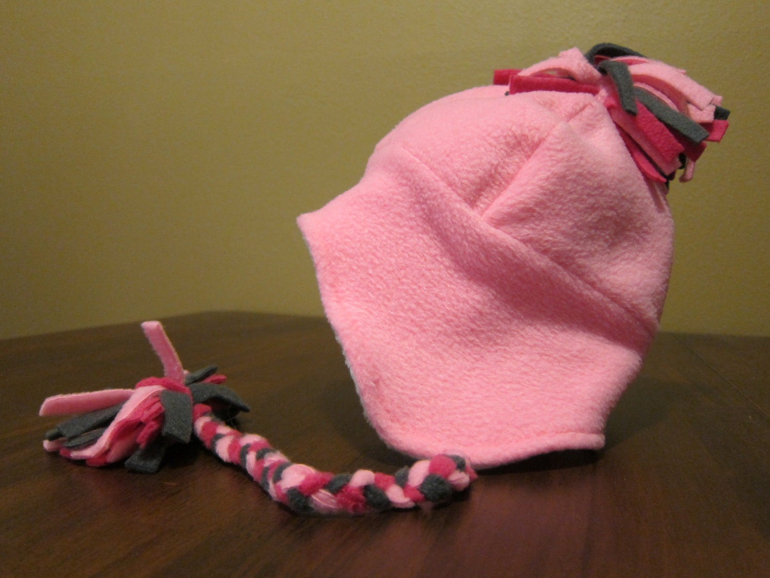 Tassle Fleece Hat - YOU CHOOSE COLORS