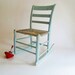 RESERVED for Jessica: 19th Century Blue Child's Rocker. Handcrafted Primitive Furniture.