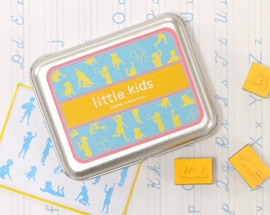 Little Kids Rubber Stamp Collection Set