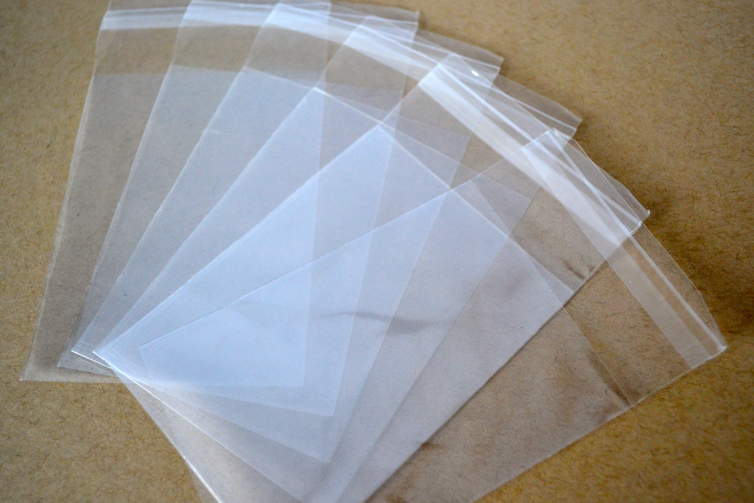 Cello Clear Plastic Bags Polypropyline Resealable Set of 100