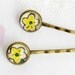 Reserved for Flaver - Tiny Bobby Pin Vintage flower Hair pin