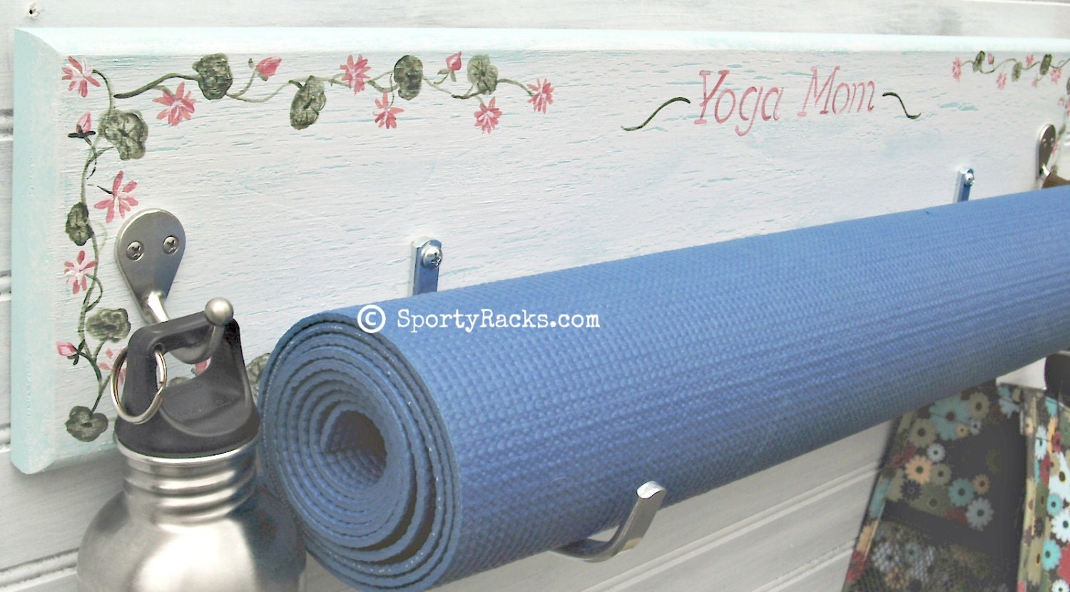 Yoga Namaste Exercise Mat Hanger Wall Hook Sports by sportyracks