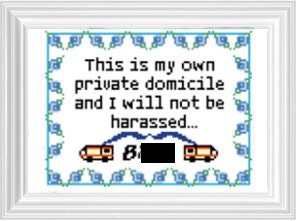 Breaking Bad Cross Stitch Pattern. This Is My Own Private Domicile...