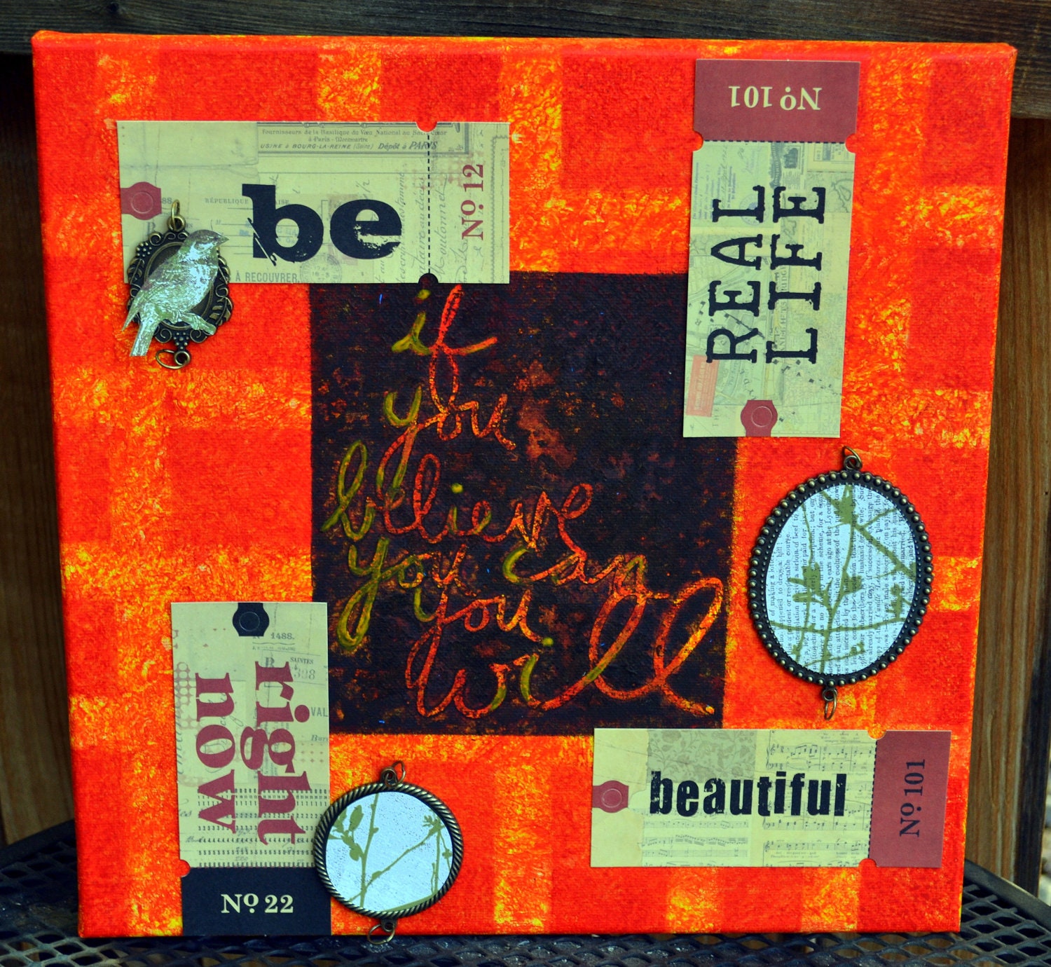 If You Believe You Can You Will, a 12x12 Canvas