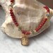 Ruby quartz and gold Ganesh necklace / Hindu necklace/ Yoga necklace/ Buddhist necklace