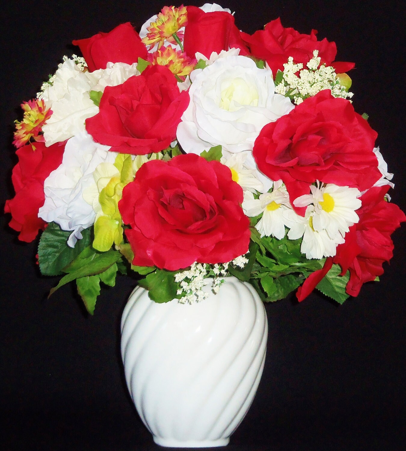 Artificial White Roses