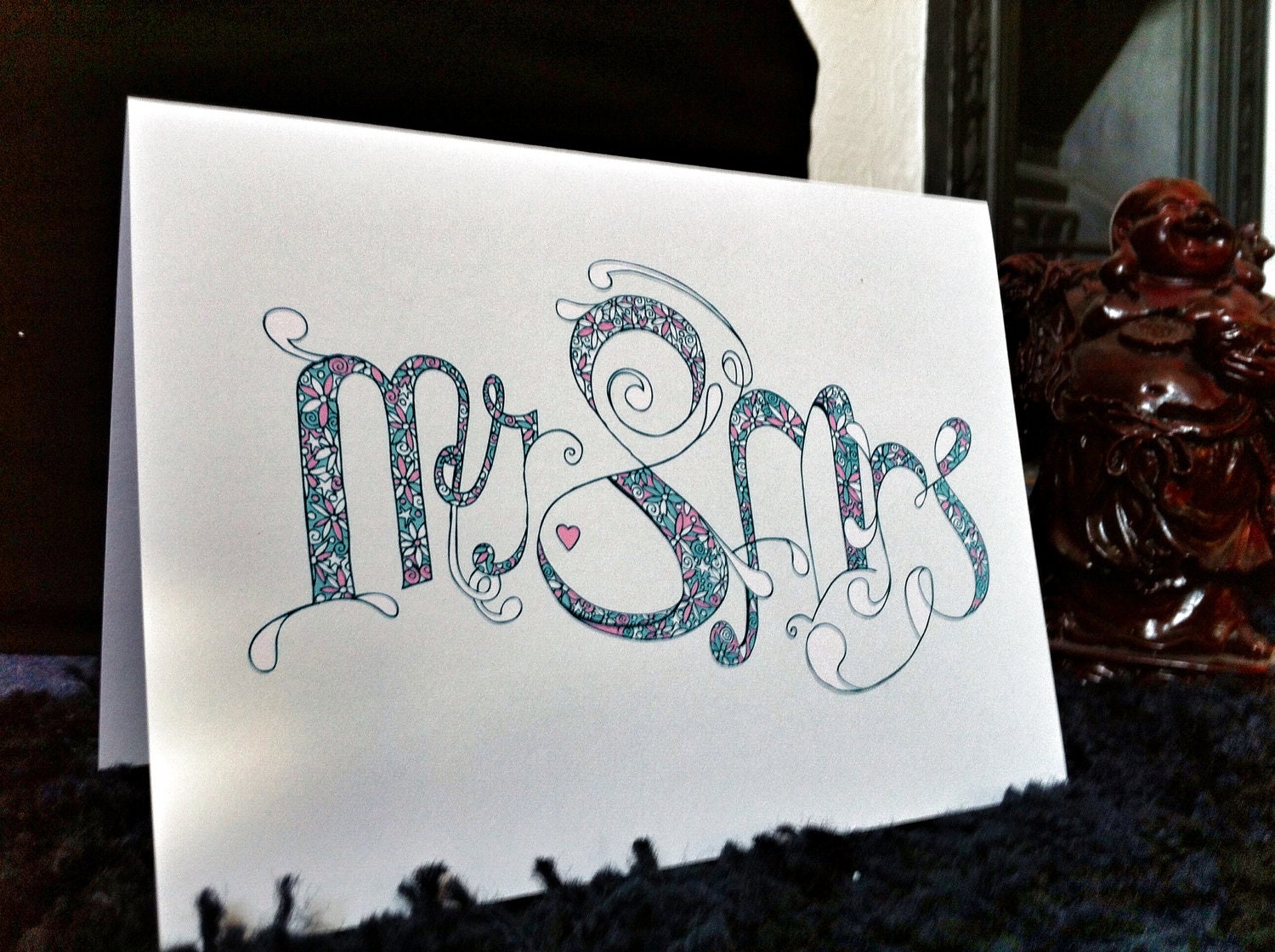 Greeting Card - "Mr & Mrs" Anniversary,Wedding, Engagement