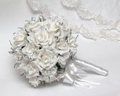 Wedding bouquet. Bridal bouquet wedding, wedding flower bouquets, paper wedding bouquet,  vintage bouquet wedding, handmade paper flower