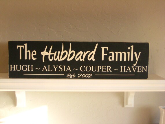 Family Established Sign by AinsleyRaes on Etsy