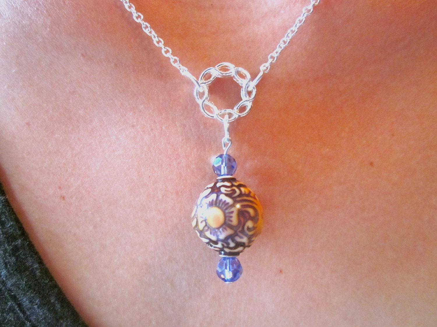 Mood Necklace Color Changing Summer Jewelry by FaithHopeInspire