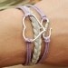 Bracelet-Heart  bracelet with S-Fashion bracelet