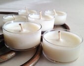 6 pack Unscented Soy Tealight Candles, Tea Lights