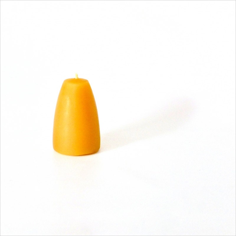 Easter Candle, Beeswax Candle: Danish Modern Salt Shaker Votive Candle