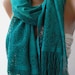 Green Elegance and Lace Shawl - Scarf Pareo-