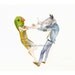 rhinoceros and parrot dancing-DIGITAL PRINT