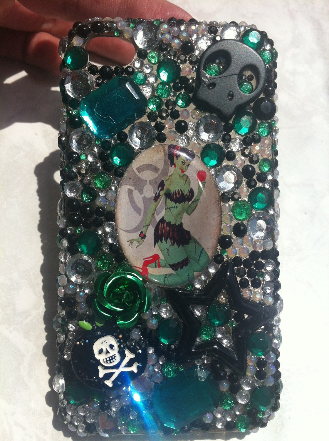Zombie pinup Iphone 4/4s phone case