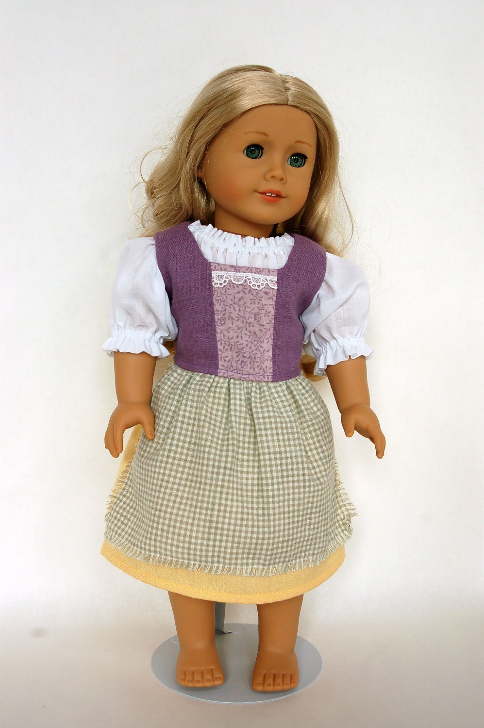 Lavender Hobbit Outfit Medieval Peasant Folk Costume American Girl 18 Inch Doll Dress