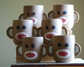 Sock Monkey Ceramic Cup