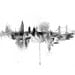 London city abstract ART PRINT 16X23 original watercolor painting illustration home wall decor  modern contemporary reproduction poster