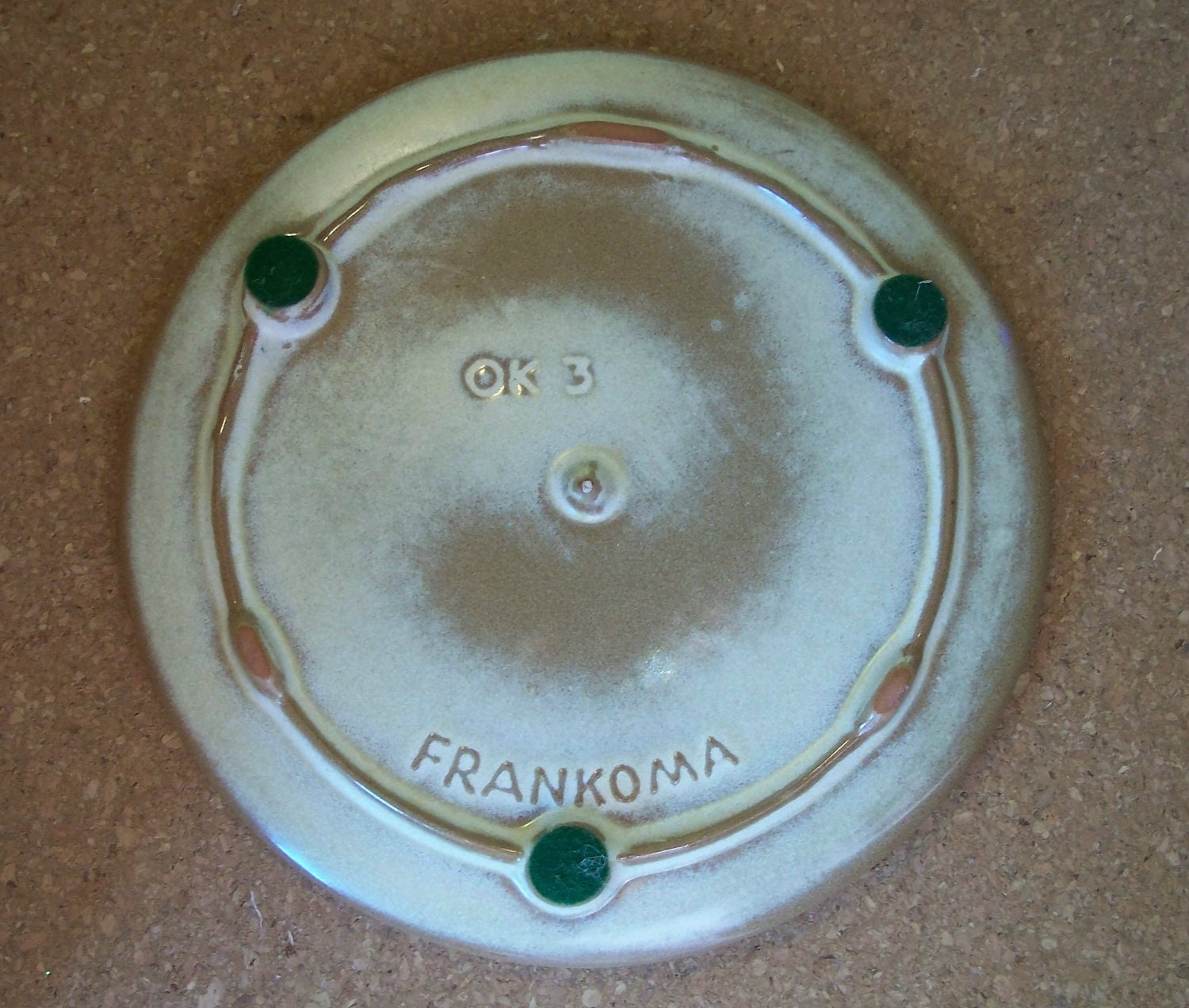 Frankoma Ceramic Trivet - Seals of Five Civilized Tribes of Indians in Oklahoma