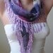 Lilac Scarf with Lilac Trim Edge - Summer Design