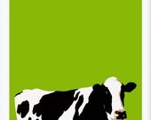 Devon Cow Green, Giclee Print