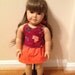American Girl clothes cheerleader Virginia Tech VA Hokies 18 inch doll costume uniform REVERSIBLE