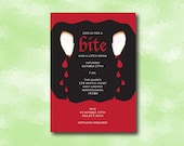 Halloween Party Invitation  - Have a Bite  - Printable DIY - Custom Color and Font