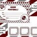 Texas A&M Aggie Printable Football Party Pack