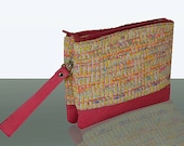 SALE with free shipping  - Pink Clutch - MIAETMOI clutch handbag - Boucle - Leather