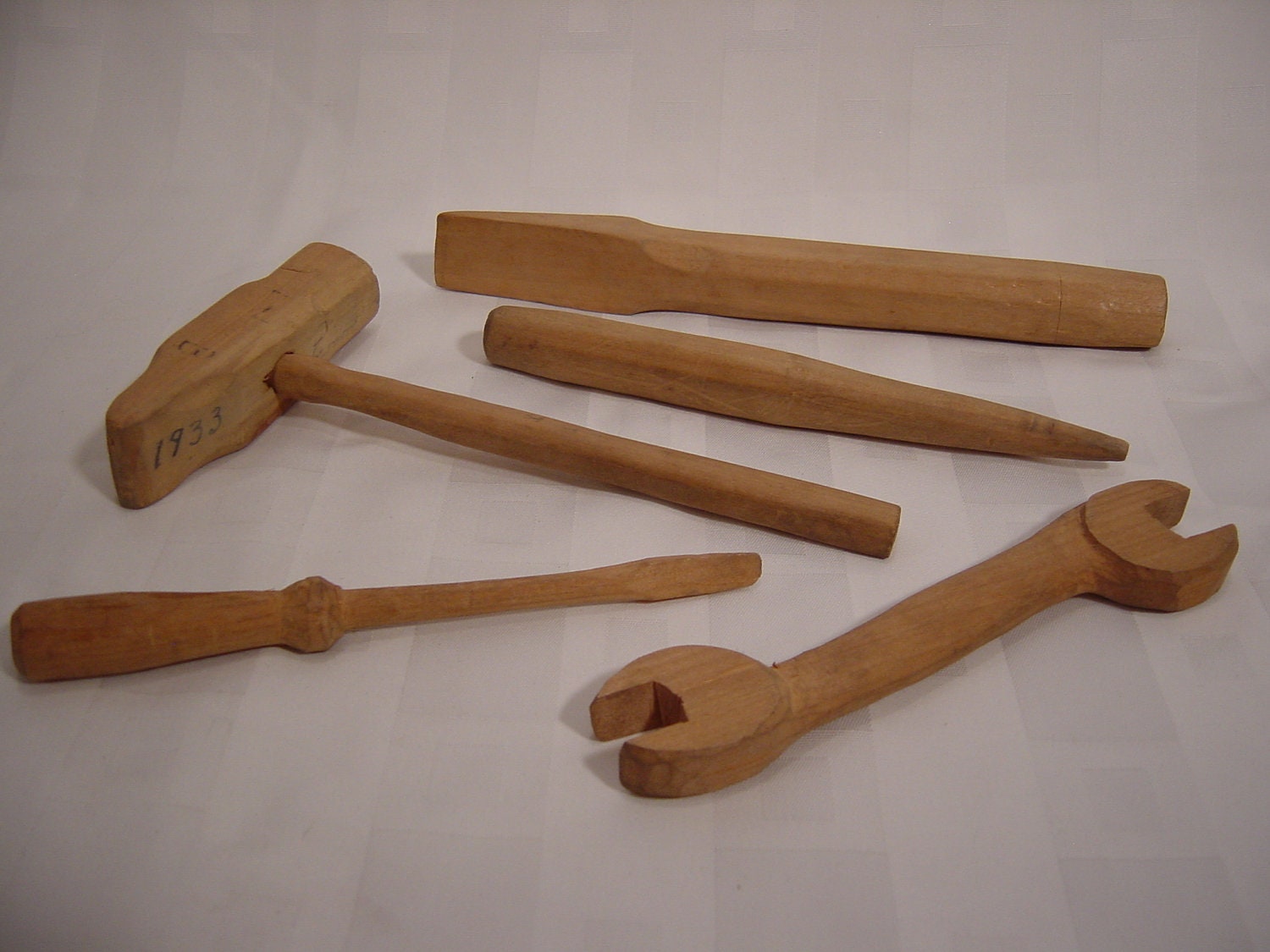 Vintage and Rustic Hand Carved Wooden Kids Toy by AlottaVintage