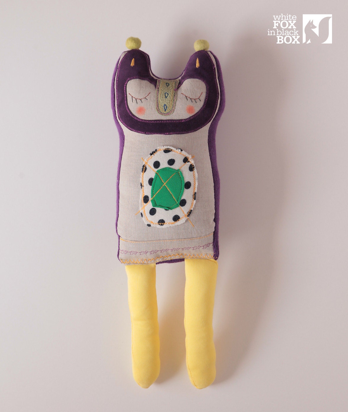 Teo - Stuffed Reclaimed Fabric Doll