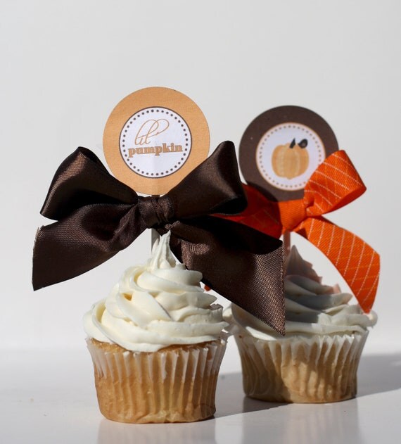 Birthday Cupcake Toppers - LITTLE PUMPKIN Printable Il_570xn