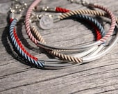 Nautical sterling silver bracelet - Waterproof Newport Bracelet