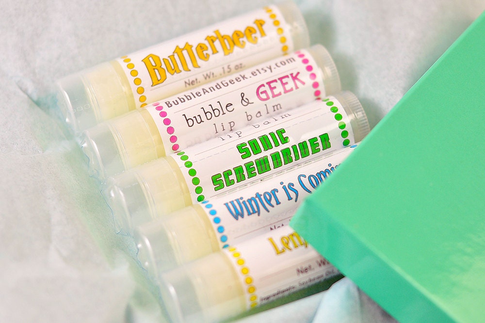 Lip Balm Gift Set - Pick 5 - Bubble and Geek