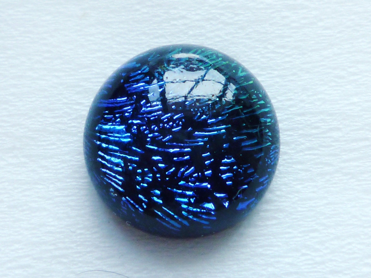 12mm Round Dichroic Glass Cabochon