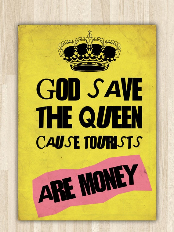 God Save The Queen Sex Pistols Poster Print Art By Pinepixel 7190