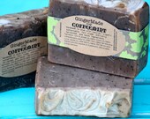 CoffeeMint Soap-Vegan-Organic Coffee-Essential Oil-Exfoliating-Gluten Free