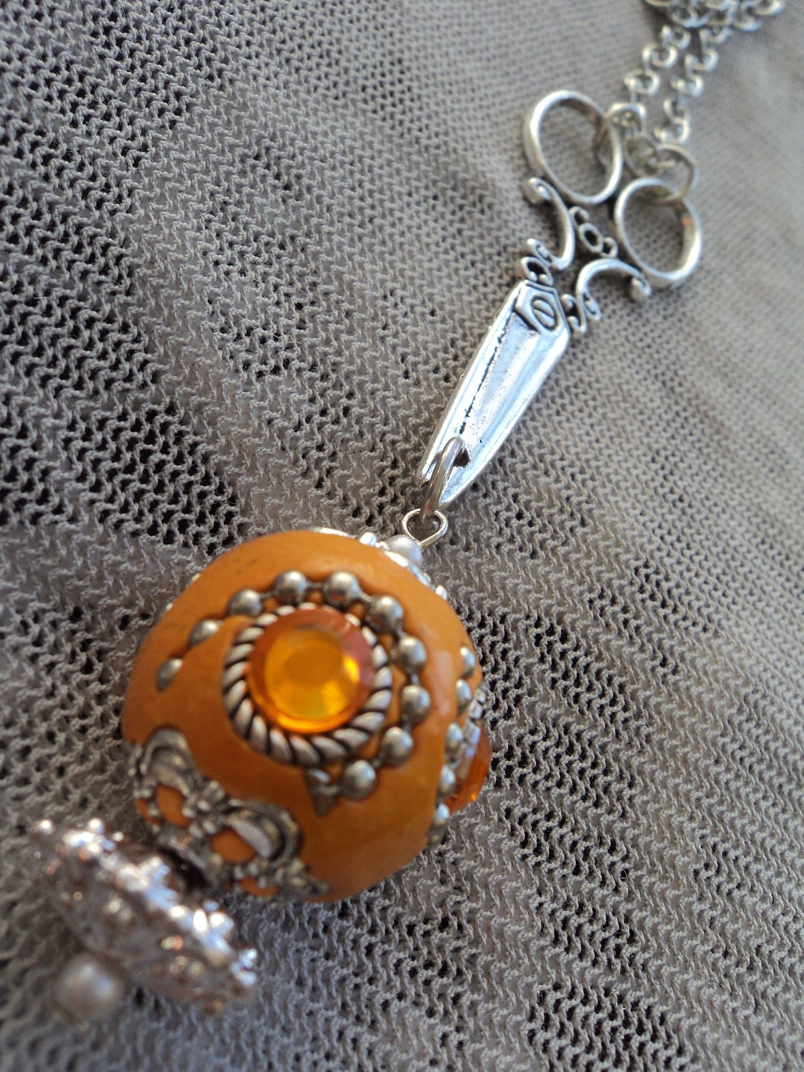 Bohemian Style Hair Stylist Scissor Charm Necklace