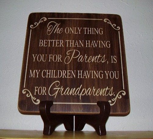 Customized Distressed Sign The Only Thing Better Than Having You For Parents, Is My Children Having You For Grandparents