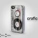 Clear Vintage Cassette Tape iPhone Case - iPhone 4 Case iPhone 4s Case