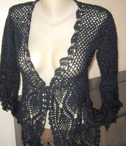 Pattern only - a crochet spring/summer/fall blouse cardigan