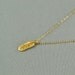 Vermeil Feather Necklace, 14K Gold Filled Chain, Modern, Simple, Everyday Wear Jewelry