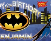 Batman - Personalized Custom Vinyl Birthday Banner
