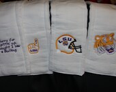 LSU Burp Cloth Set