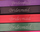 Bachelorette Rhinestone Sash pack includes 1 x Bride to be sash, 3 x Bridesmaid Sashes- sash available in your choice of colour.