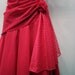 Womens 80s Retro Pink Dress Ladies Gathered Waist Vintage Party Homecoming Dress